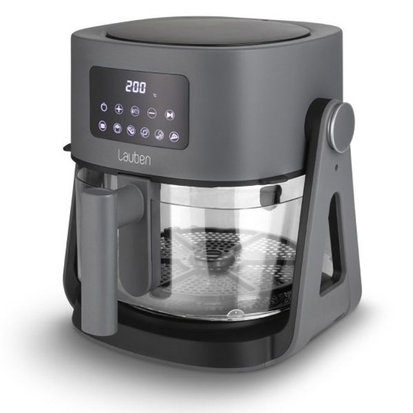 Lauben Glass és Grill Air Fryer 3 in 1 5500BG, Forró levegős sütő grillsütővel