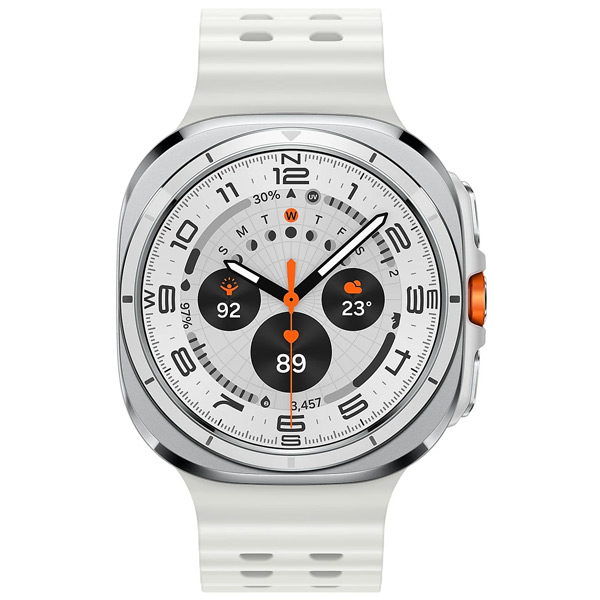 Samsung Galaxy Watch Ultra, Titanium White, A osztály – használt, 12 hónap garancia Samsung Galaxy Watch Ultra, Titanium White, A osztály – használt, 12 hónap garancia