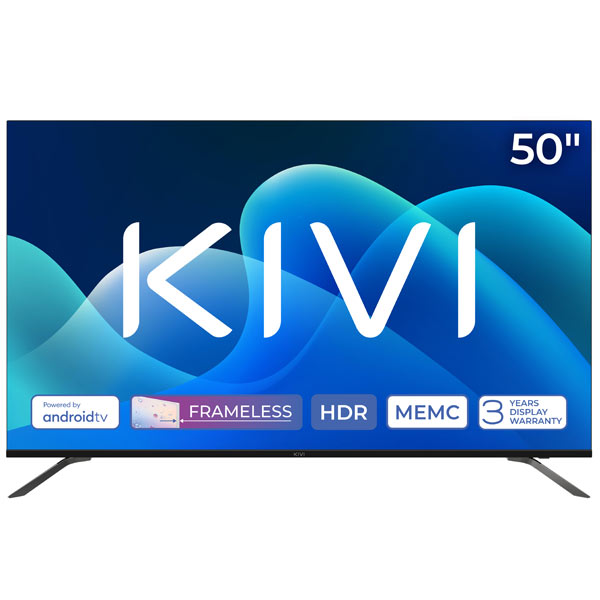 KIVI TV 50U730QB, 50" (127 cm), HD LED TV, AndroidTV, fekete