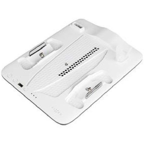 Multifunkciós állomás FIXED PlayStation 5 (Slim) számára ventilátorral és töltéssel két DualSense vezérlő számára, fekete-fehér Multifunkciós állomás FIXED PlayStation 5 (Slim) számára ventilátorral és töltéssel két DualSense vezérlő számára, fekete-fehér