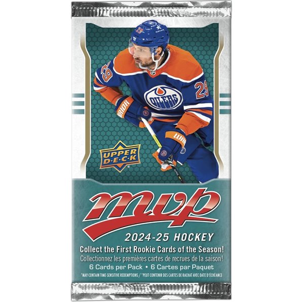 Ajándék - 2024/2025 Upper Deck MVP Hockey Retail Kártyacsomag ár 890 Ft