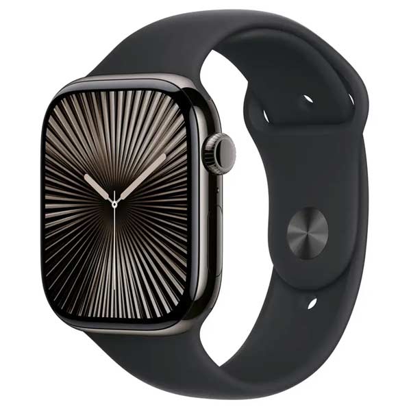 Apple Watch Series 10 GPS + Cellular 42mm Slate Titanium Case with Black Sport Band - M/L akciós termékkép 1