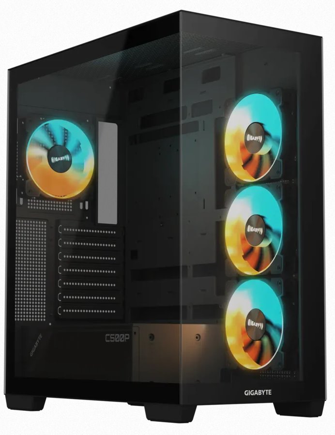 GIGABYTE case C500 PANORAMIC STEALTH, ATX, Mid Tower, black GIGABYTE case C500 PANORAMIC STEALTH, ATX, Mid Tower, black