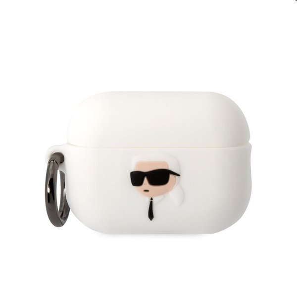 Karl Lagerfeld 3D Logo NFT Karl Head silicone case for Apple AirPods Pro 2, white, kiállított, 21 hónap garancia Karl Lagerfeld 3D Logo NFT Karl Head silicone case for Apple AirPods Pro 2, white, kiállított, 21 hónap garancia