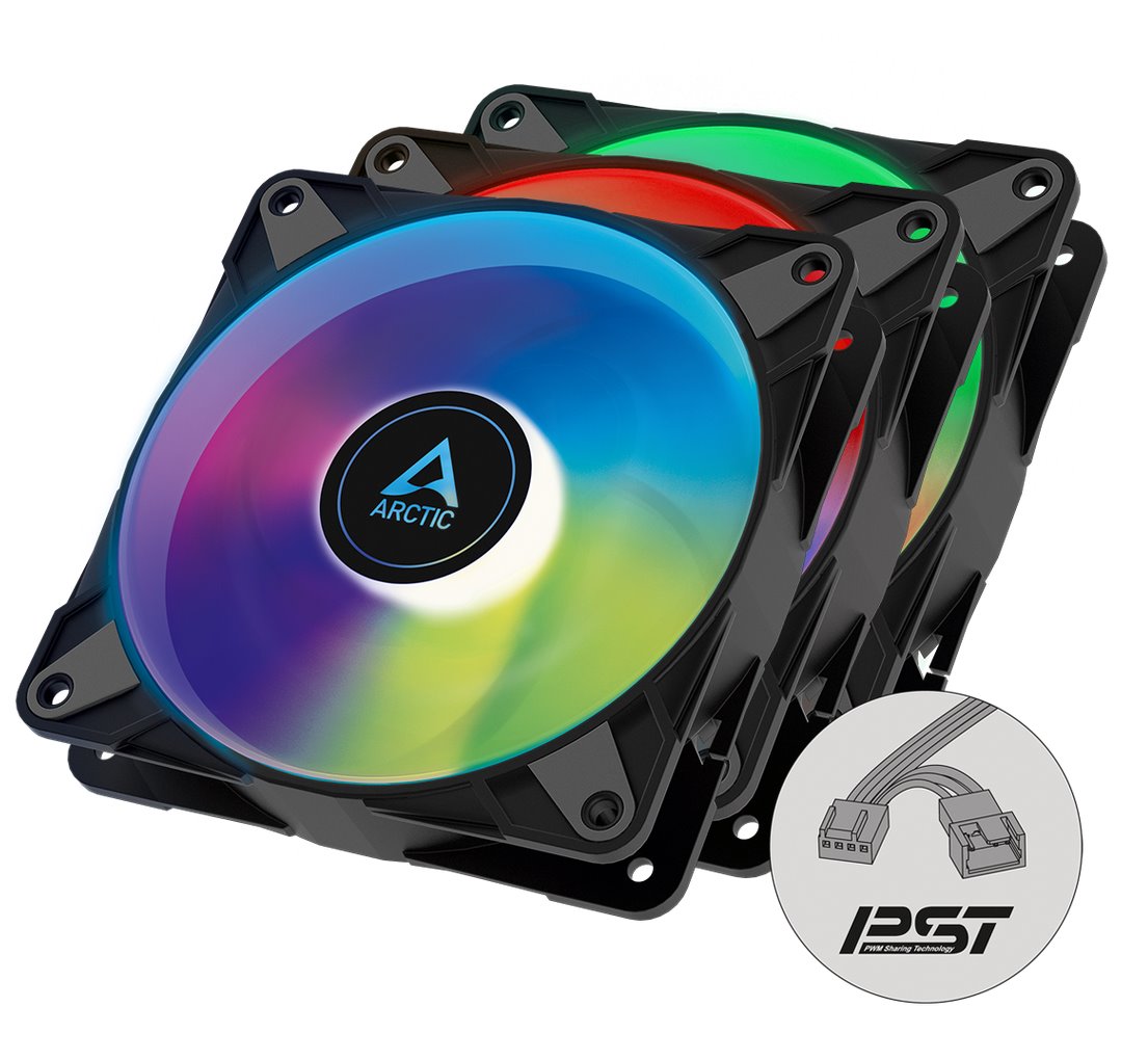 Arctic ventilátor P12 PWM PST A-RGB 3k csomagolás Arctic ventilátor P12 PWM PST A-RGB 3k csomagolás