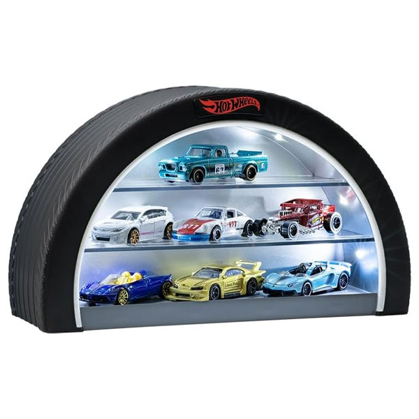 Hot Wheels megvilágított vitrin kerék alakban (Hot Wheels) Hot Wheels megvilágított vitrin kerék alakban (Hot Wheels)
