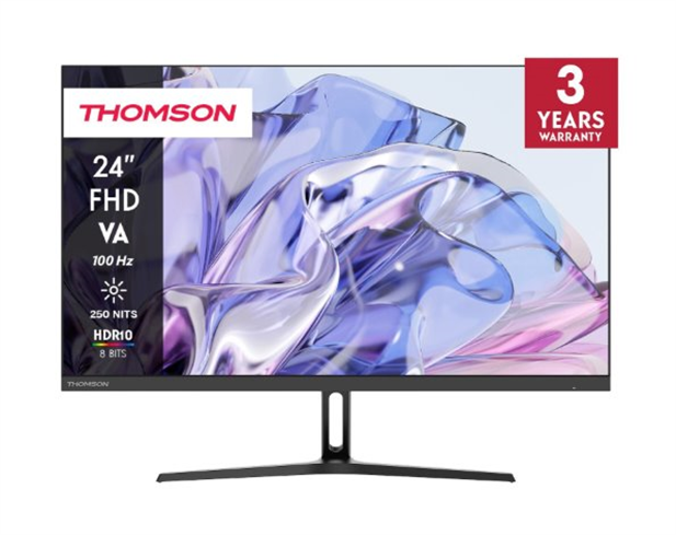 Thomson M24FB2Y14 - 23,8" FHD, VA, 100Hz, 5ms, 250cd, 4000:1, HDMI, VGA, 3Yr Thomson M24FB2Y14 - 23,8" FHD, VA, 100Hz, 5ms, 250cd, 4000:1, HDMI, VGA, 3Yr