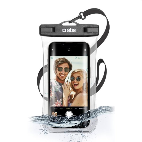 SBS Waterproof universal case with selfie grip 6.8", black, bontott, 24 hónap garancia SBS Waterproof universal case with selfie grip 6.8", black, bontott, 24 hónap garancia