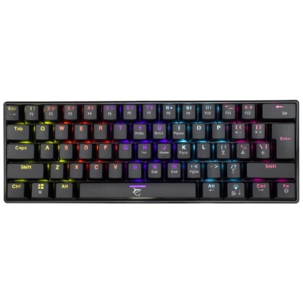White Shark Mechanical gaming keyboard SHINOBI 2, US, blue switch, black