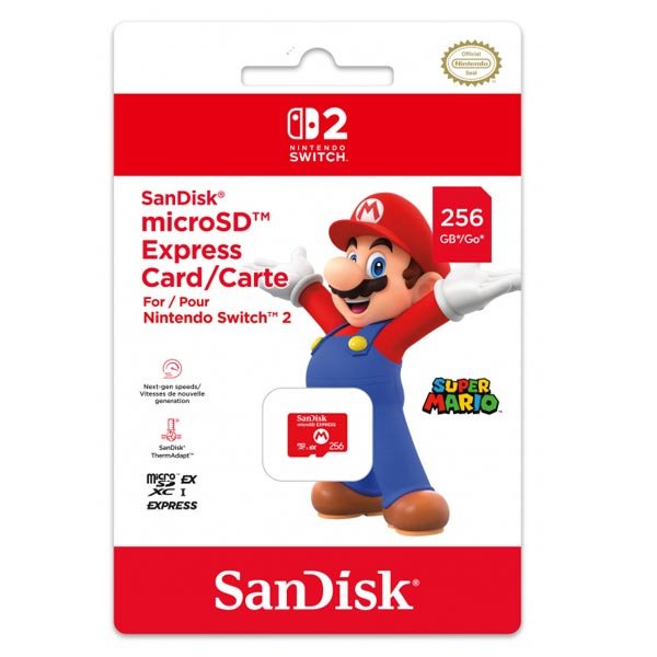 SanDisk Nintendo Switch 2 microSD Express 256 GB SanDisk Nintendo Switch 2 microSD Express 256 GB