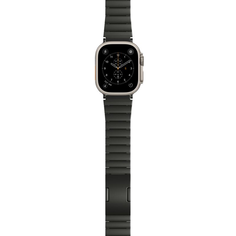 Epico UNUM Titanium Watch Band for Apple Watch SE/Series 1- 9 (42/44/45mm)/10 (46mm)/Ultra (49mm) - fekete akciós termékkép 1