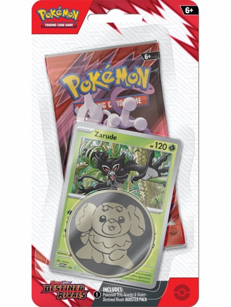 Kártyajáték Pokémon TCG: Scarlet & Violet Destined Rivals Checklane Blister Zarude (Pokémon) Kártyajáték Pokémon TCG: Scarlet & Violet Destined Rivals Checklane Blister Zarude (Pokémon)