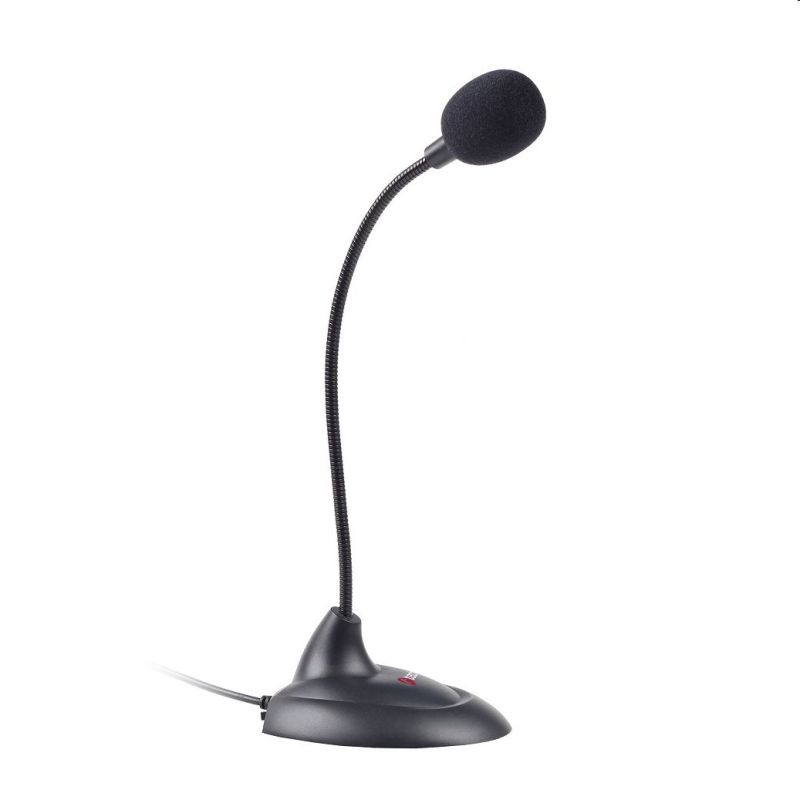 Asztali mikrofon C-TECH MIC-04E, 3,5" stereo jack, 1,8m akciós termékkép 1