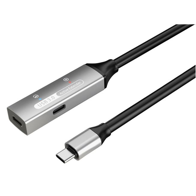 PremiumCord USB-C repeater és hosszabbító kábel Male-Female, 5Gbps Aluminium 5m