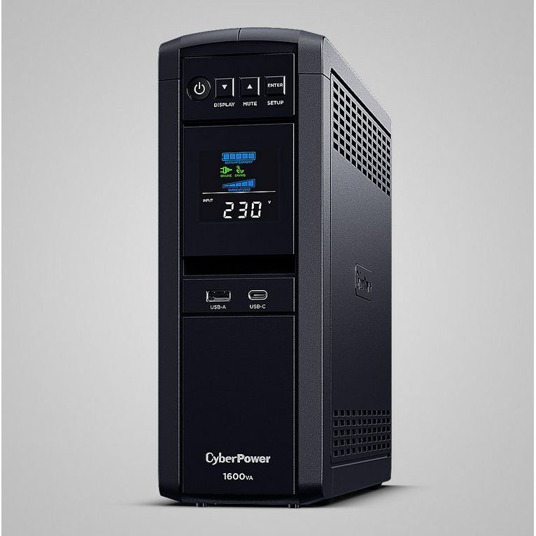 CyberPower CP1600EPFLCD, UPS Intelligent PFC, 1600VA/1000W, LCD, 6x Schuko, RJ11/RJ45, USB akciós termékkép 1