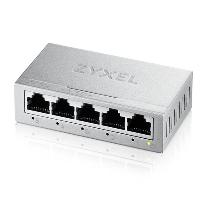 Zyxel GS-105B V5 5-Port MINI Desktop Gigabit Ethernet Switch - Metal Housing akciós termékkép 1