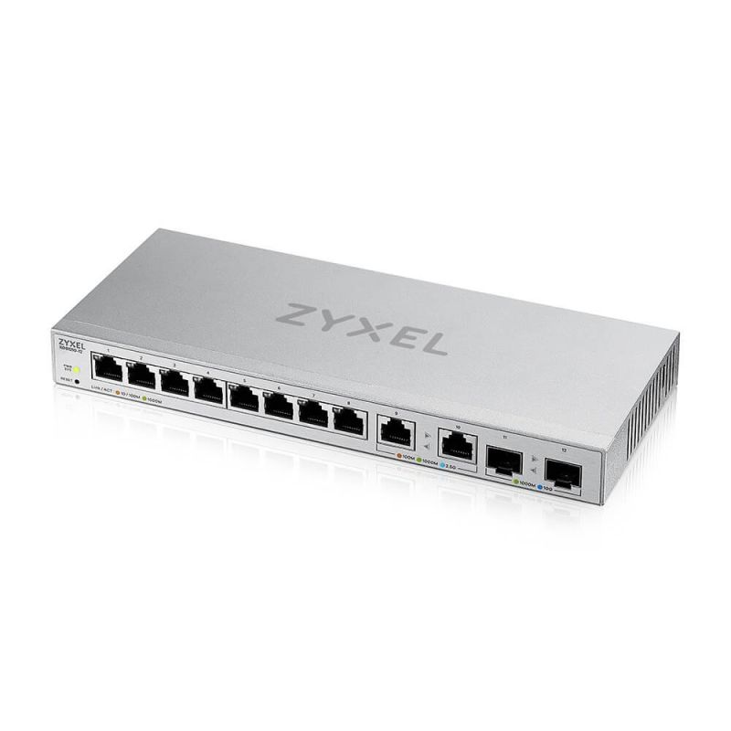 Zyxel XGS1210-12 v2, 12-Port Gigabit webmanaged Switch with 8 port 1G + 2-Port 2.5G + 2-Port SFP+ akciós termékkép 1