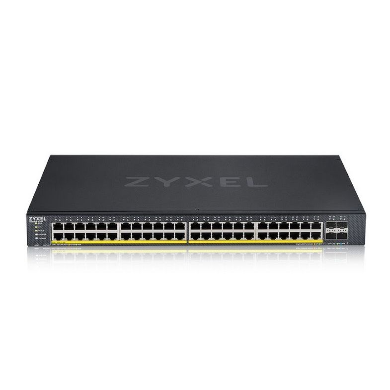 Zyxel XGS1935-52HP, 52 Port Smart Managed PoE Switch, 48x Gigabit PoE and 4x 10G SFP+, hybrid mode, standalone or NebulaFlex Cloud akciós termékkép 1
