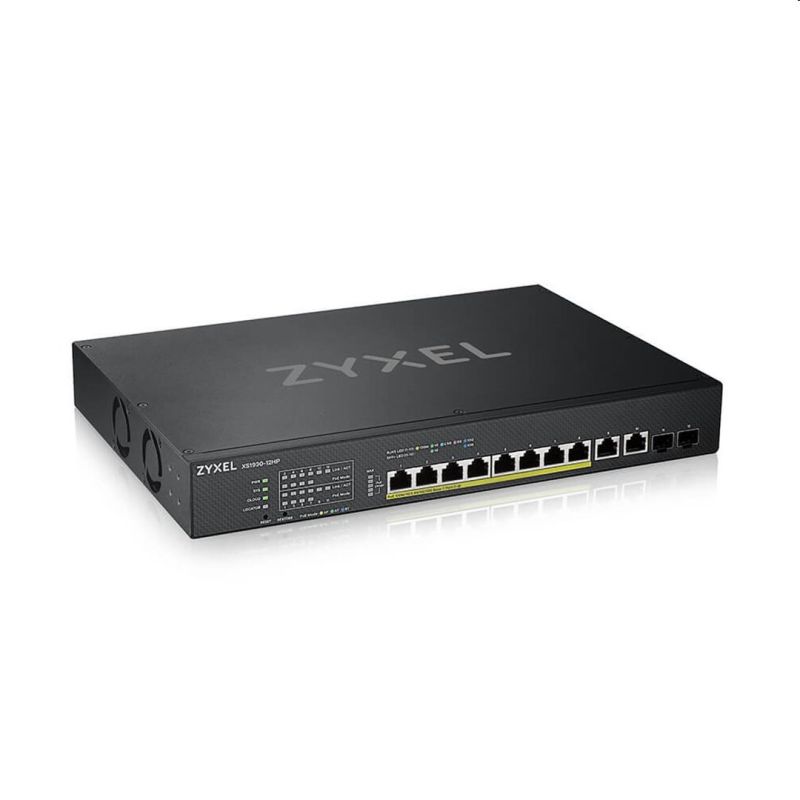 Zyxel XS1930-12HP, 8-port Multi-Gigabit Smart Managed PoE Switch 375Watt 802.3BT, 2 x 10GbE + 2 x SFP+ Uplink akciós termékkép 1