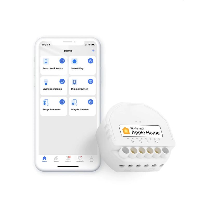 Meross Smart Wi-Fi In-Wall kapcsoló Neutral Wire Required akciós termékkép 1