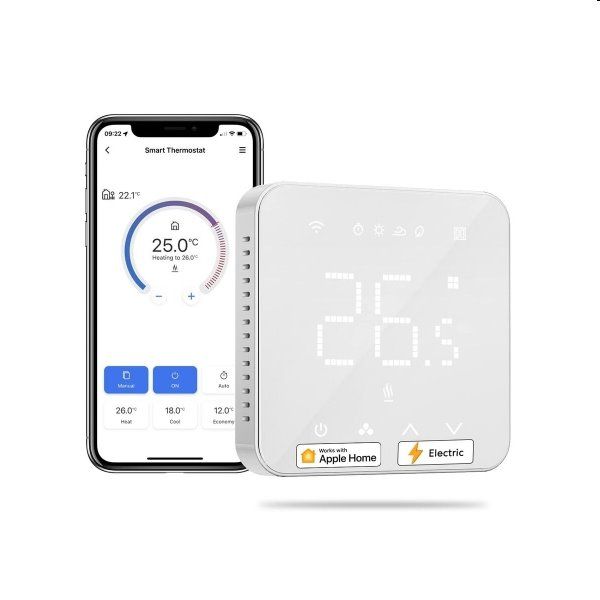 Meross Smart Wi-Fi Thermostat - elektromos padlófűtés akciós termékkép 1