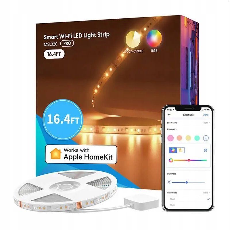 Meross Smart WiFi LED Szalag RGBWW (5 meter) akciós termékkép 1
