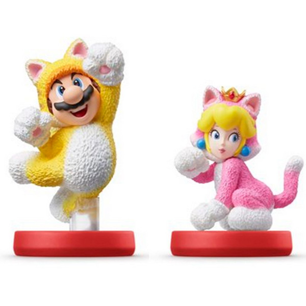 amiibo Cat Mario & Cat Peach (Super Smash Bros.)