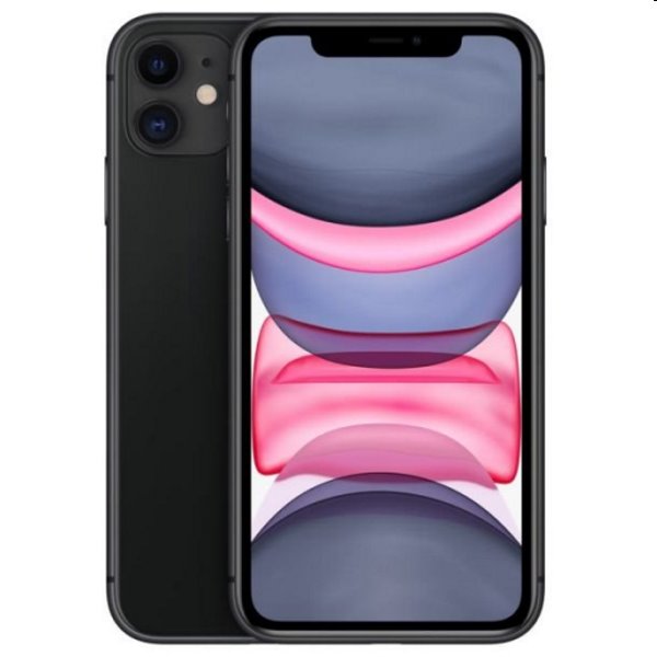 Apple iPhone 11, 128GB | Black, C osztály - használt, 12 hónap garancia