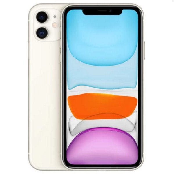 Apple iPhone 11, 128GB | Fehér, B osztály - használt, 12 hónap garancia