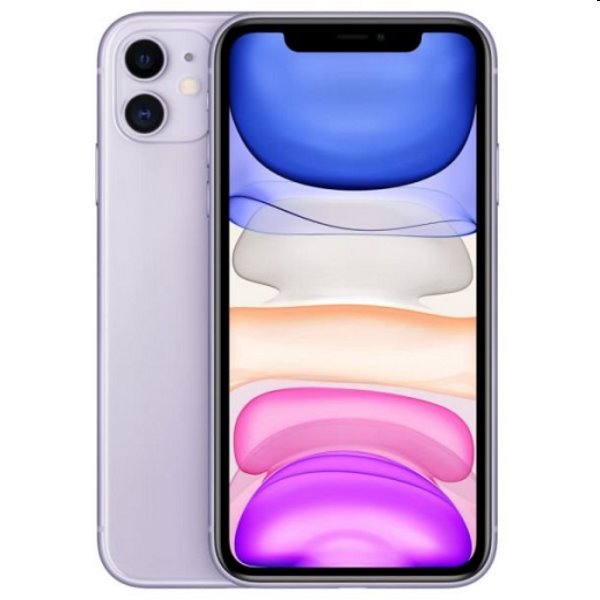 Apple iPhone 11 64GB, purple, A osztály - használt, 12 hónap garancia