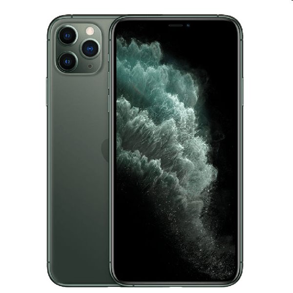 Apple iPhone 11 Pro Max, 256GB, Midnight Green, C osztály - használt, 12 hónap garancia