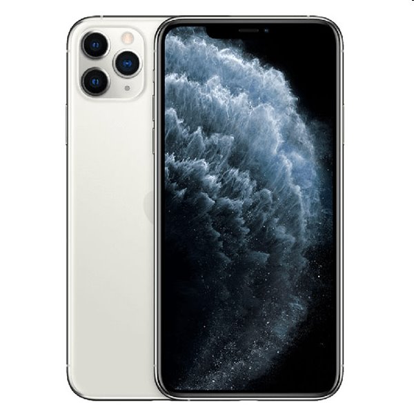 Apple iPhone 11 Pro Max, 256GB | Silver, C osztály - használt, 12 hónap garancia