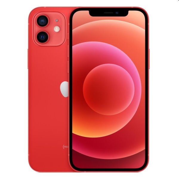 Apple iPhone 12, 128GB, red, B osztály - használt, 12 hónap garancia