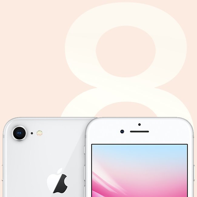 Apple iPhone 8, 256GB | Silver, B kategória - használt, 12 hónap garancia