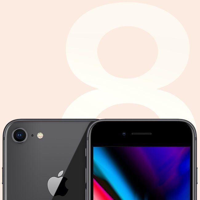 Apple iPhone 8, 256GB | Space Gray, A osztály - használt, 12 hónap garancia