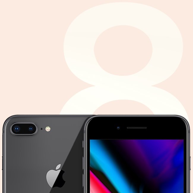 Apple iPhone 8 Plus, 64GB | Space Gray, B kategória - használt, 12 hónap garancia