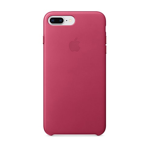 Apple iPhone 8 Plus / 7 Plus Leather Case - Pink Fuchsia