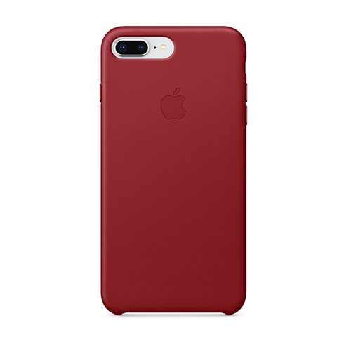 Apple iPhone 8 Plus / 7 Plus Leather Case - (PRODUCT)RED