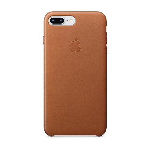 Apple iPhone 8 Plus / 7 Plus Leather Case - Saddle Brown