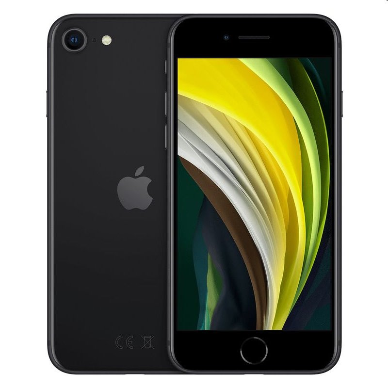 Apple iPhone SE (2020) 128GB | Black, C osztály - használt, 12 hónap garancia