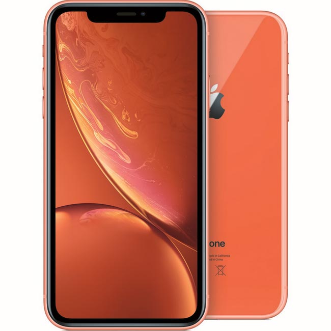 iPhone XR, 128GB, coral