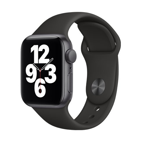 Apple Watch SE GPS, 44mm Space szürke Aluminium Case, C osztály - használt, 12 hónap garancia