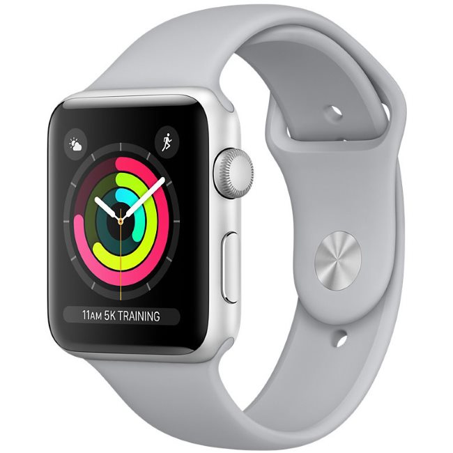 Apple Watch Series 3 GPS, 38mm | Silver, B kategória - használt, 12 hónap garancia