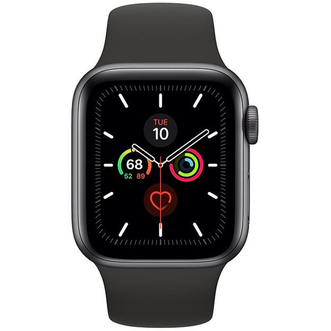 Apple Watch Series 5 GPS, 44mm | Space Gray, A osztály - használt, 12 hónap garancia