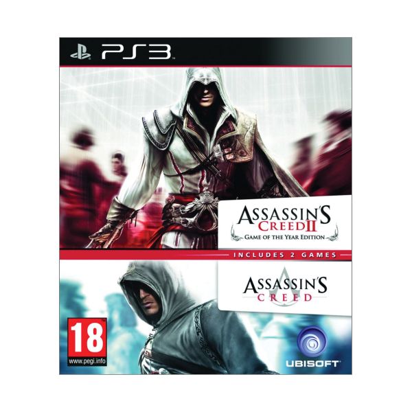 Assassin’s Creed + Assassin’s Creed 2 (Game of the Year Edition) [PS3] - BAZÁR (használt termék)