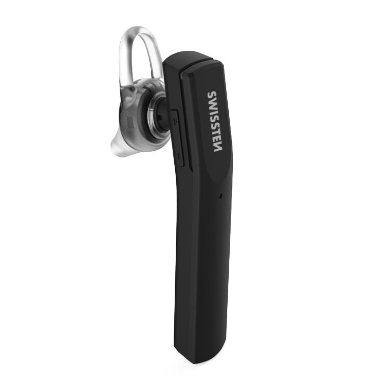 Bluetooth mono Fejhallgató Swissten UltraLight UL-9, fekete