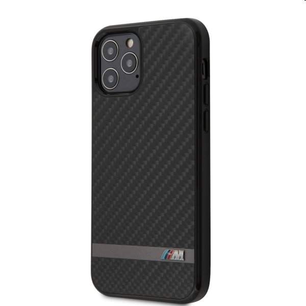 BMW Carbon & Alu Tok iPhone 12/12 Pro, Fekete BMW Carbon & Alu Tok iPhone 12/12 Pro, Fekete