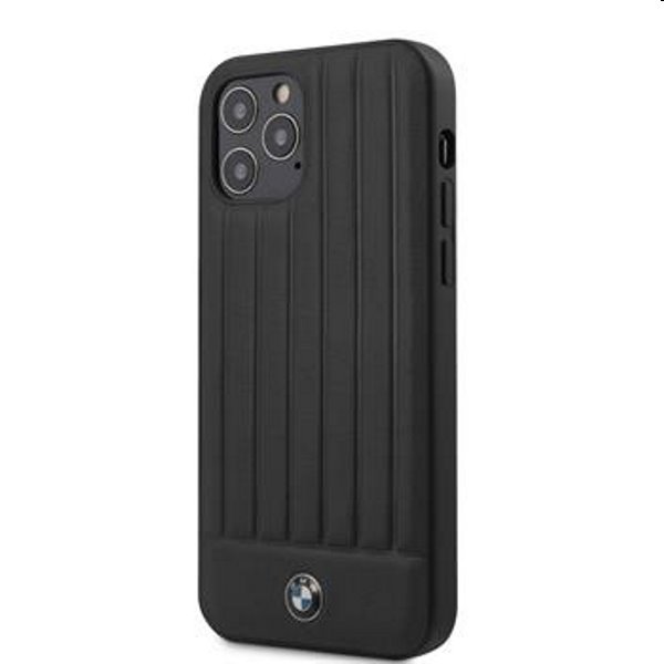 BMW Leather Hot Stamp Vertical Lines Tok iPhone 12/12 Pro, Black BMW Leather Hot Stamp Vertical Lines Tok iPhone 12/12 Pro, Black