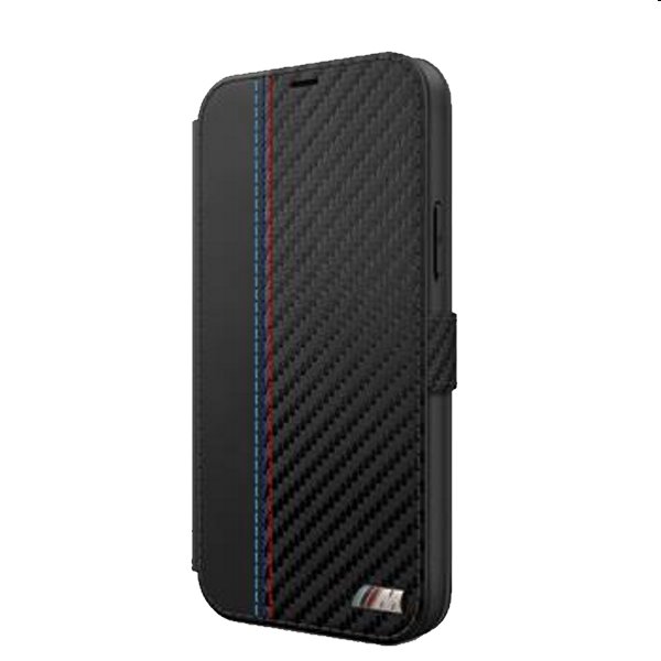 Tok BMW PU Carbon Contrast Book iPhone 12 Pro Max, Black Tok BMW PU Carbon Contrast Book iPhone 12 Pro Max, Black