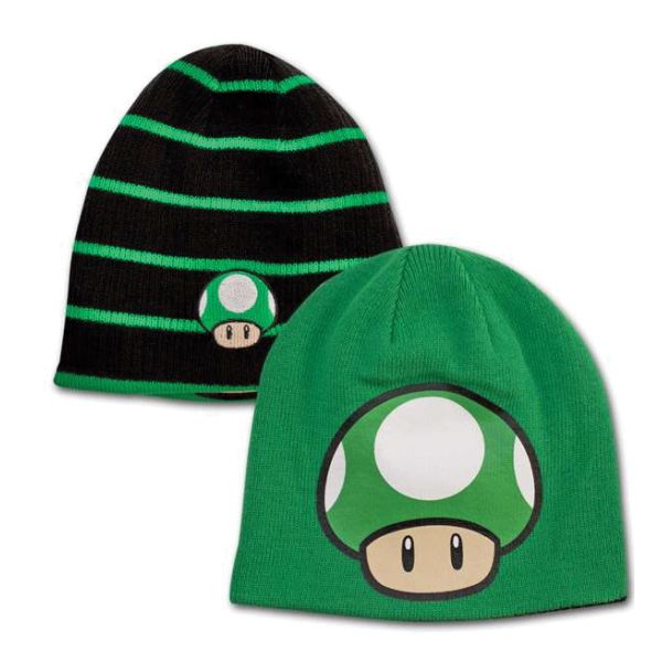 Sapka - Super Mario Bros. Black & Green Mushroom Sapka - Super Mario Bros. Black & Green Mushroom